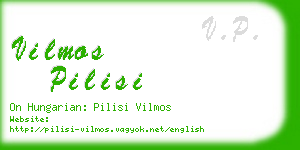 vilmos pilisi business card